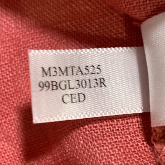 NWT Marc New York Andrew Marc 100% Linen Boxy Cedar Drawstring Cropped Top - Picture 12 of 12